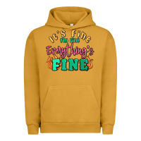 Pigment Peanut Butter its fine im dine everythings fine Urban Hoodie - MaliasSmallBusiness