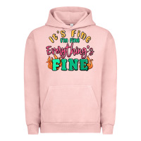 Pigment Salmon its fine im dine everythings fine Urban Hoodie - MaliasSmallBusiness