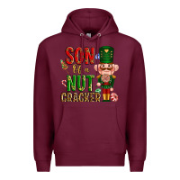 Burgundy Christmas son of a nutcracker Premium Hoodie - NancyCooperArtShop