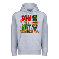 Heather Grey Christmas son of a nutcracker Premium Hoodie - NancyCooperArtShop
