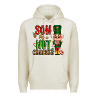 Oatmeal Heather Christmas son of a nutcracker Premium Hoodie - NancyCooperArtShop