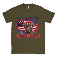 Army Green home of the free because of the brave Classic Tee - Zillion Design Studio