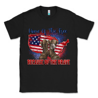 Black home of the free because of the brave Classic Tee - Zillion Design Studio