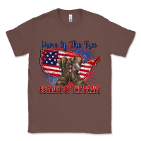 Chestnut home of the free because of the brave Classic Tee - Zillion Design Studio