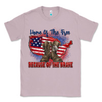 Lilac home of the free because of the brave Classic Tee - Zillion Design Studio