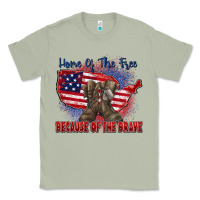 Matcha home of the free because of the brave Classic Tee - Zillion Design Studio
