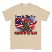 Mushroom home of the free because of the brave Classic Tee - Zillion Design Studio