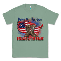Sage home of the free because of the brave Classic Tee - Zillion Design Studio