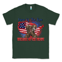 Sports Green home of the free because of the brave Classic Tee - Zillion Design Studio