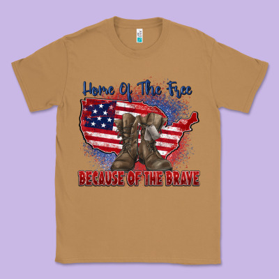 Classic Tee home of the free because of the brave