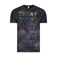 Cloud Black texas girl serape turquoise leopard cowhide arrow Vintage Tee - Artiststas