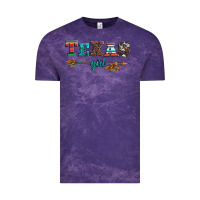 Cloud Purple texas girl serape turquoise leopard cowhide arrow Vintage Tee - Artiststas