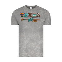 Cloud Rock texas girl serape turquoise leopard cowhide arrow Vintage Tee - Artiststas