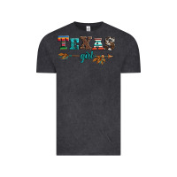 Vintage Black texas girl serape turquoise leopard cowhide arrow Vintage Tee - Artiststas