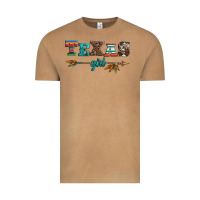 Vintage Camel texas girl serape turquoise leopard cowhide arrow Vintage Tee - Artiststas