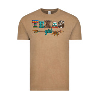 Vintage Coffee texas girl serape turquoise leopard cowhide arrow Vintage Tee - Artiststas