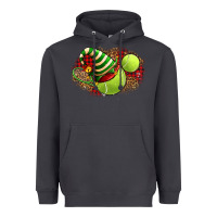 Smoke Tennis Christmas With Racket And Hat Heavyweight Hoodie - FaDigitalArtStudio