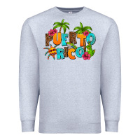 Heather Grey puerto rico Premium Sweatshirt - AdoDesignShop