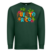 Sports Green puerto rico Premium Sweatshirt - AdoDesignShop