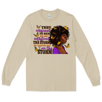 Mushroom They whispered to her afro woman Long Sleeve Tee - RanaPortraitStore