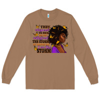 Toasted Coconut They whispered to her afro woman Long Sleeve Tee - RanaPortraitStore