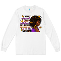 White They whispered to her afro woman Long Sleeve Tee - RanaPortraitStore