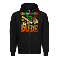 Black kindergarten dude Zipper Hoodie - texasbilliewilder