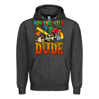 Charcoal Heather kindergarten dude Zipper Hoodie - texasbilliewilder