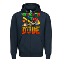 Navy kindergarten dude Zipper Hoodie - texasbilliewilder