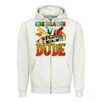 Oatmeal Heather kindergarten dude Zipper Hoodie - texasbilliewilder