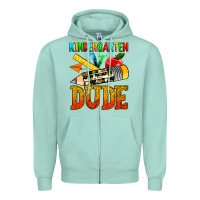 Seafoam kindergarten dude Zipper Hoodie - texasbilliewilder