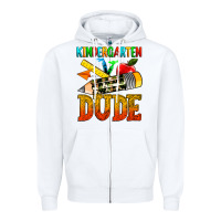 White kindergarten dude Zipper Hoodie - texasbilliewilder