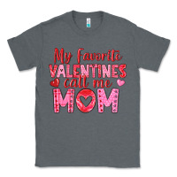 Charcoal Heather my favorite valentine call me mom Classic Tee - texasbilliewilder