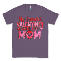 Lavender my favorite valentine call me mom Classic Tee - texasbilliewilder