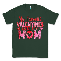 Sports Green my favorite valentine call me mom Classic Tee - texasbilliewilder