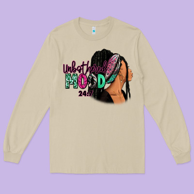 Long Sleeve Tee Unbothered mood 24:7