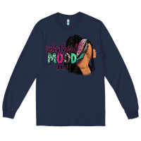Navy Unbothered mood 24:7 Long Sleeve Tee - RanaPortraitStore