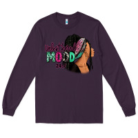 Plum Unbothered mood 24:7 Long Sleeve Tee - RanaPortraitStore