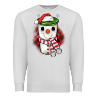 Dove Grey Christmas snowman coffee Premium Sweatshirt - JahusDesignShop