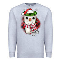 Heather Grey Christmas snowman coffee Premium Sweatshirt - JahusDesignShop