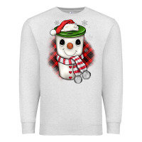 Oatmeal Heather Christmas snowman coffee Premium Sweatshirt - JahusDesignShop