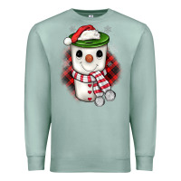 Seafoam Christmas snowman coffee Premium Sweatshirt - JahusDesignShop