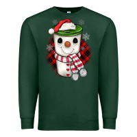 Sports Green Christmas snowman coffee Premium Sweatshirt - JahusDesignShop