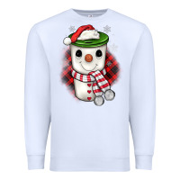 White Christmas snowman coffee Premium Sweatshirt - JahusDesignShop