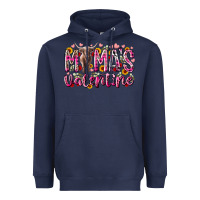 Navy mama is valentine Heavyweight Hoodie - RacoonDesign