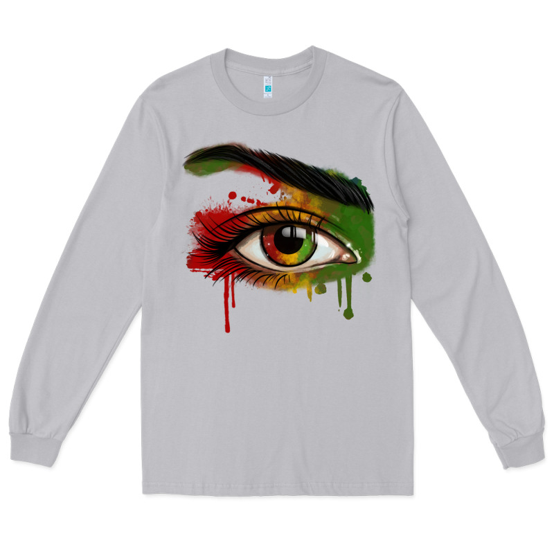 Watercolor Juneteenth Eyes Long Sleeve Tee by RanaPortraitStore | Teevron