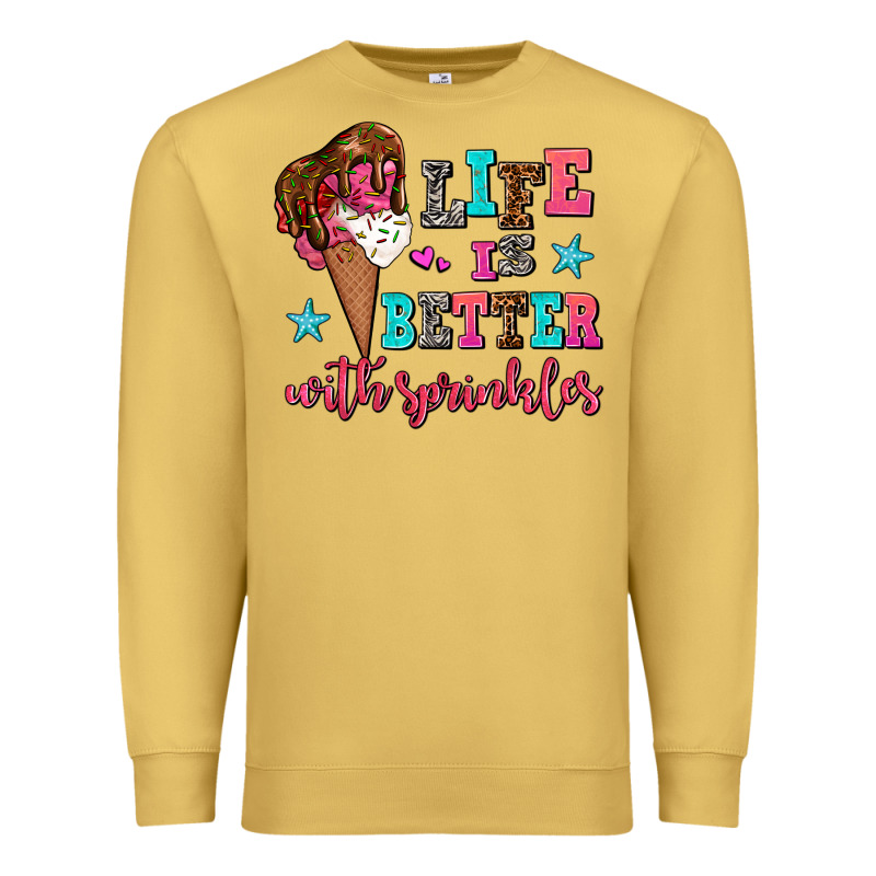 Life Is Better With Sprinkles Premium Sweatshirt by AdoDesignShop | Teevron