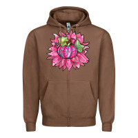Chestnut sunflower pumpkin breast cancer Zipper Hoodie - Zillion Design Studio