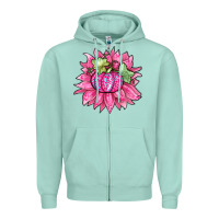 Seafoam sunflower pumpkin breast cancer Zipper Hoodie - Zillion Design Studio