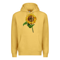 Antique Gold mammoth sunflower Premium Hoodie - LillyAllenDesigns